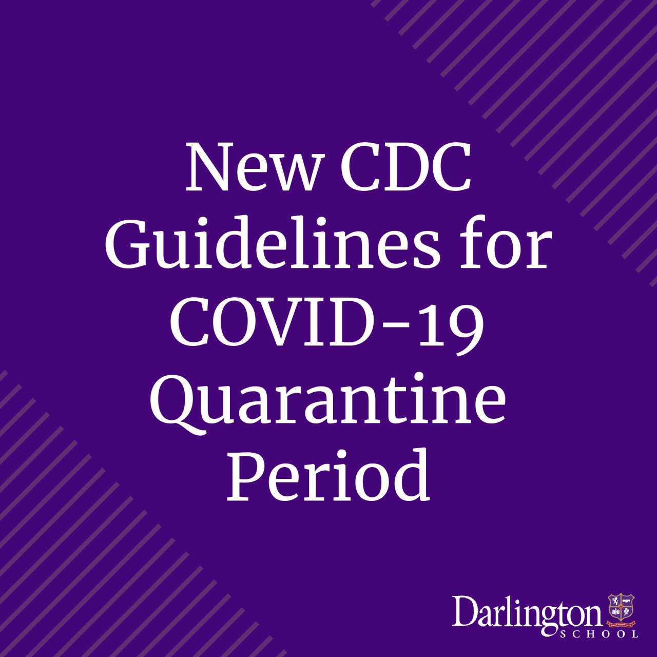 New CDC Guidelines for COVID19 Quarantine Period