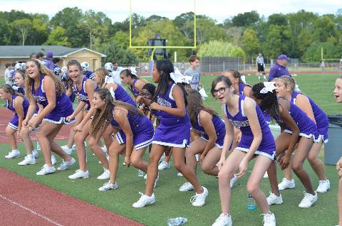 PHOTOS: Cherokee High School cheerleaders perform during the football game  – Trentonian