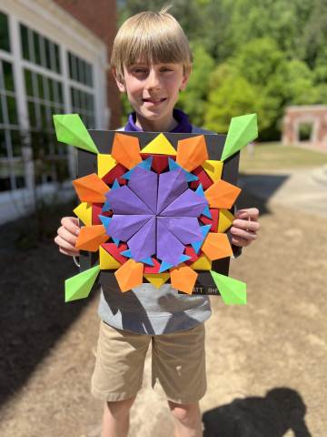 Radial Paper Relief Sculptures (4th/5th)