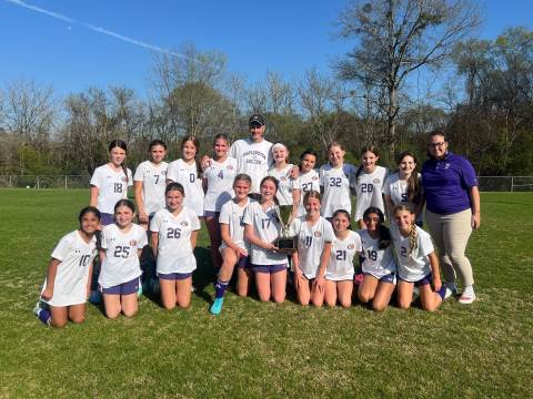 Middle School Girls' Soccer Wins Championship