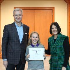 Middle School Honors Students Recognized