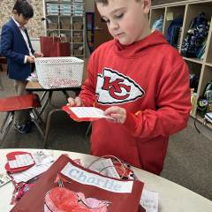 3rd-Graders Share Appreciation Hearts