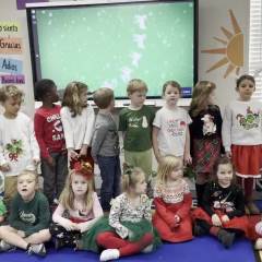 Kindergarten Sings Feliz Navidad!