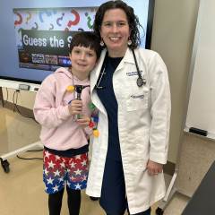 Dr. Eberhart Teaches 3rd Grade About Eyes & Ears