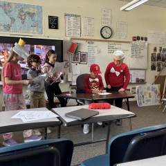5th-Graders Reenact Signing of the Declaration of Independence