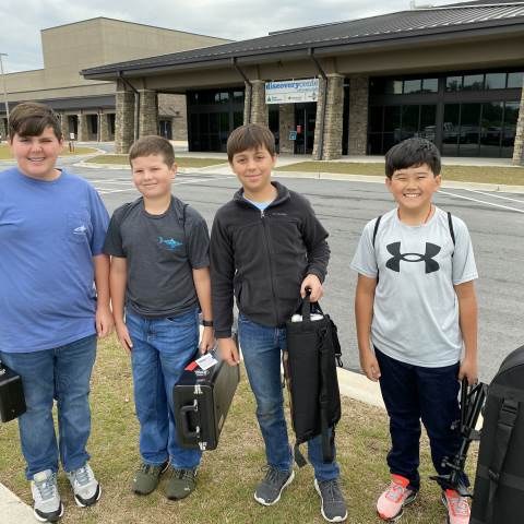 Middle School Band Students at Clinic Honors Band