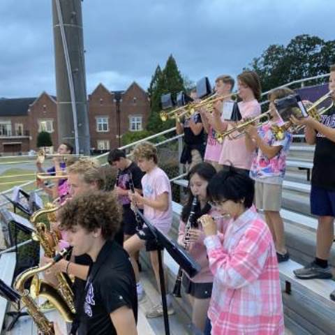 Boarding Schools in Georgia | Private Day School | Stadium Band at Pink Out Game