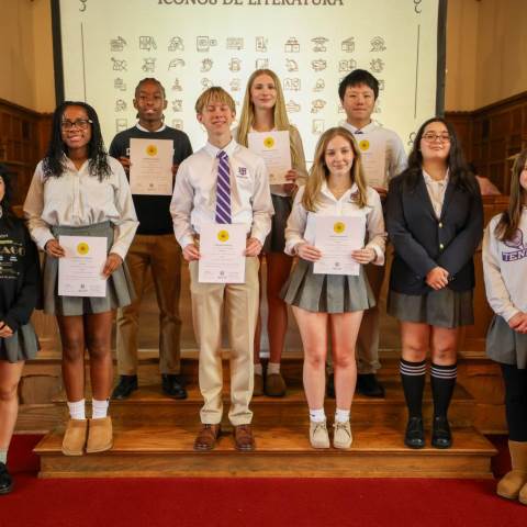 Boarding Schools in Georgia | Private Day School | Spanish Honor Society inducts 9 new members