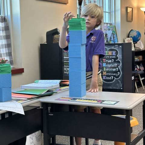 Private Elementary School | Georgia Private Schools | 3rd Grade Place Value Blocks