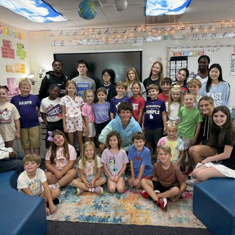 Private Elementary School | Georgia Private Schools | Spanish 2 & 3 Students Celebrate Hispanic Heritage Month in Thatcher Hall