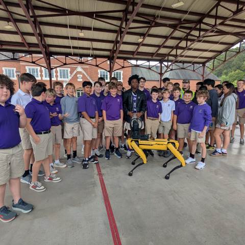 Private Day School | Private Boarding Schools in Georgia | Boston Dynamics Robot SPOT Visits Campus