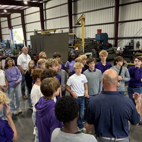 Private Day School | Private Boarding Schools in Georgia | 8th Grade Visits Coosa Steel 