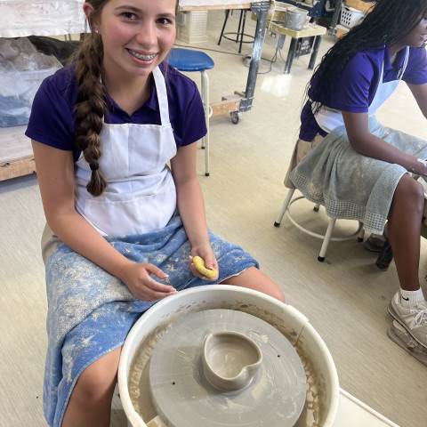 Private Boarding Schools in Georgia | Visual Arts ASA Students Learn the Pottery Wheel
