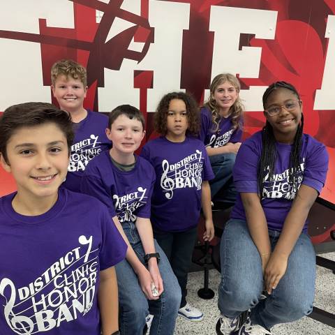 Band Students at District VII Clinic Honor Band